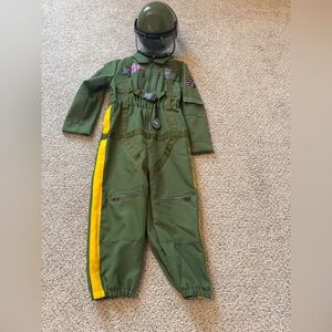 Kids Navy Pilot Costume Jumpsuit